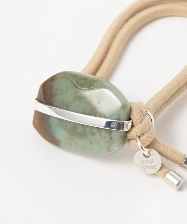 上田志帆＠B印MARKET / serial number hair tie natural stone③