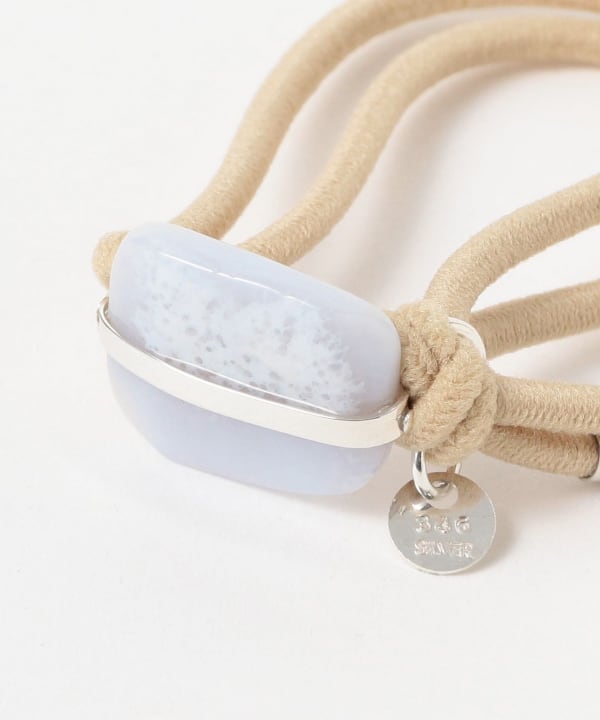 上田志帆＠B印MARKET / serial number hair tie natural stone④