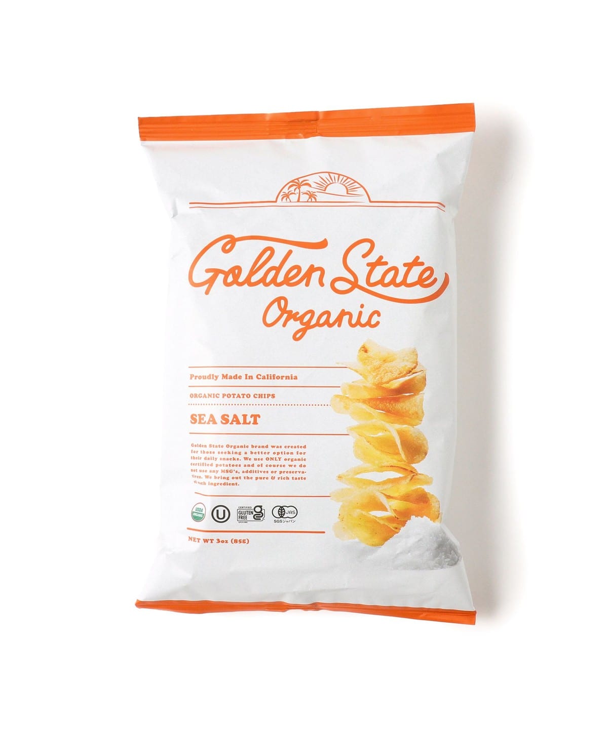 Golden State Organic / ポテトチップス 食器・キッチン・食品 MEN シーソルト 85g Golden State Organic / ポテトチップス 食器・キッチン・食品 MEN シーソルト 85g