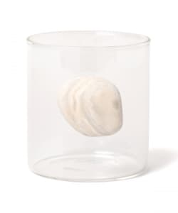 上田志帆＠B印MARKET / atelier MATIC floating stone 石付きグラス W2（S）