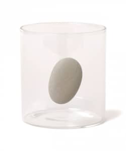 上田志帆＠B印MARKET / atelier MATIC floating stone 石付きグラス W2（S）