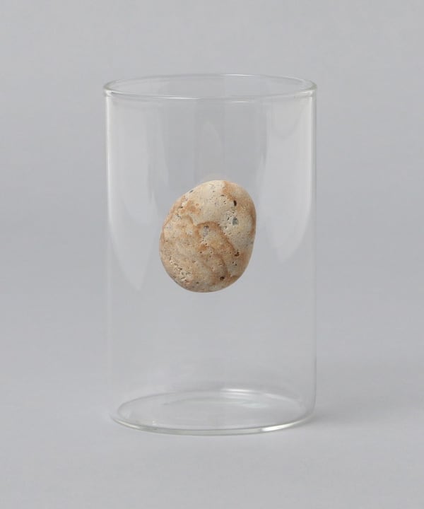 上田志帆@B印MARKET / atelier MATIC floating stone 石付きグラス M1