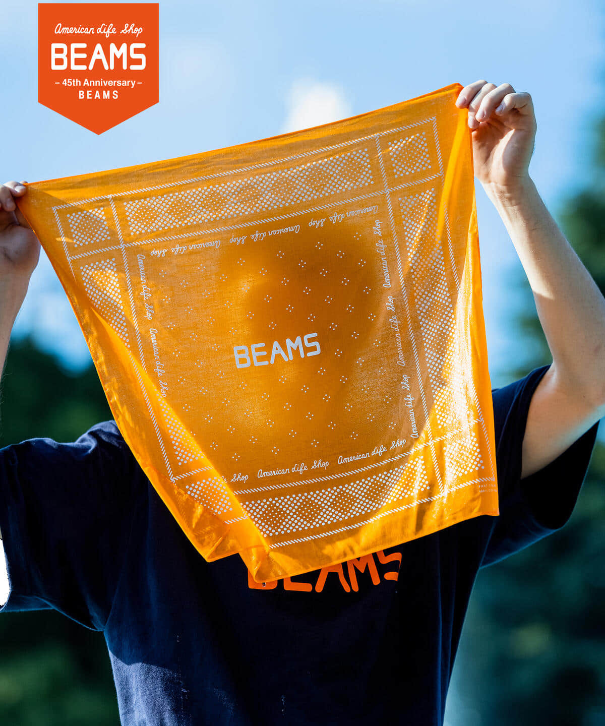 BEAMS（ビームス）BEAMS / 『45th Classic Logo Products』 BANDANA（財布・小物 ハンカチ・バンダナ）通販｜ BEAMS