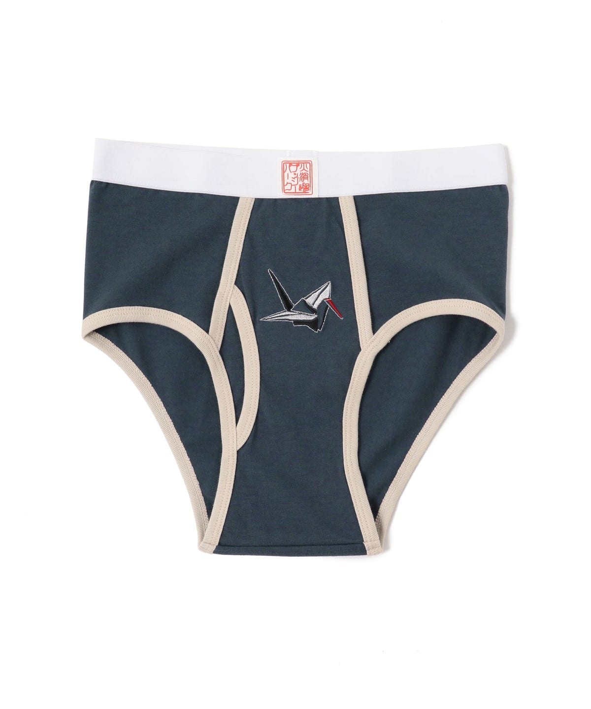 BUSHY PARK × 火消魂 / OMAMORI Undies DARUMA & ORIZURU ブリーフ アンダーウェア・着物 WOMEN NAVY折鶴 S BUSHY PARK × 火消魂 / OMAMORI Undies DARUMA & ORIZURU ブリーフ アンダーウェア・着物 WOMEN NAVY折鶴 S