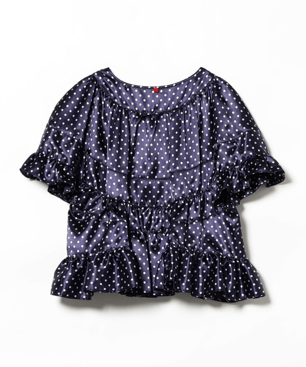 vermeerist beams フリルブラウス Vermeerist BEAMS（フェルメリスト ビームス）レース ブラウス