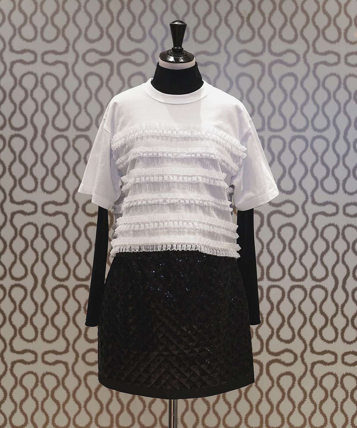 コットン レースTシャツ Tシャツ・カットソー WOMEN WHITE ONE SIZE コットン レースTシャツ Tシャツ・カットソー WOMEN WHITE ONE SIZE