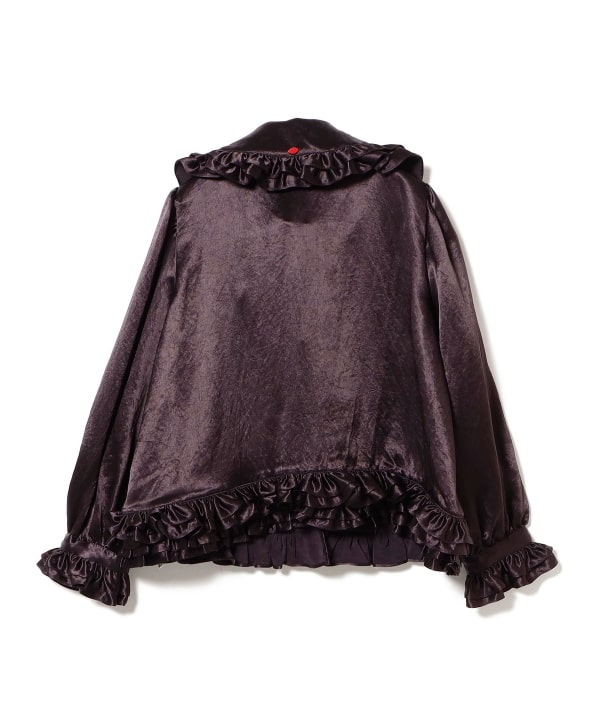 vermeerist beams フリルブラウス Vermeerist BEAMS（フェルメリスト ビームス）BOW フリル サテン