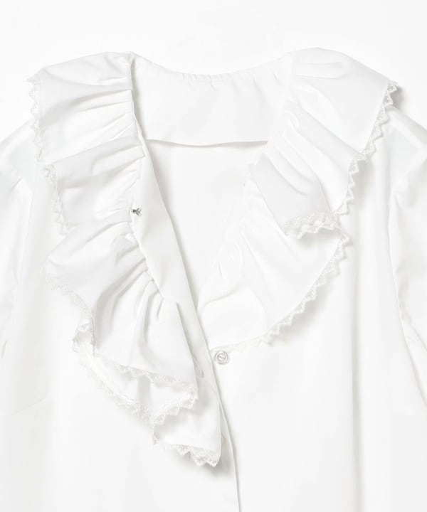 vermeerist beams フリルブラウス Vermeerist BEAMS フェルメリスト ビームス リボン フリル