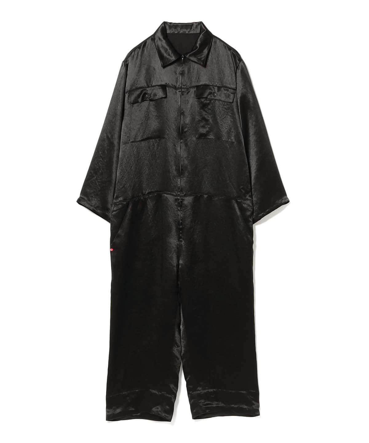 サテン オールインワン パンツ WOMEN BLACK ONE SIZE サテン オールインワン パンツ WOMEN BLACK ONE SIZE