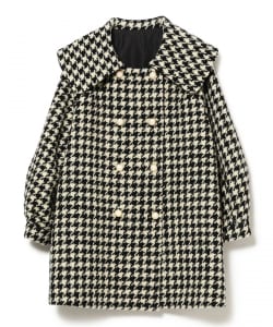 ビッグカラー コート 千鳥