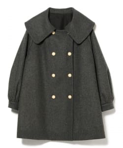 ビッグカラー コート ソリッド