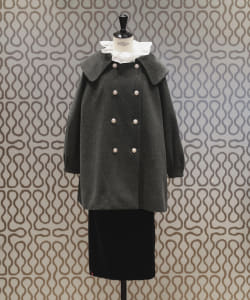 ビッグカラー コート ソリッド