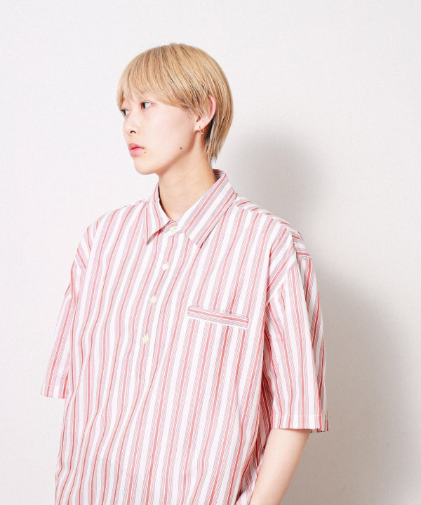 BEAMS T（ビームスT）【アウトレット】BoTT / Stripe Shirt（シャツ 