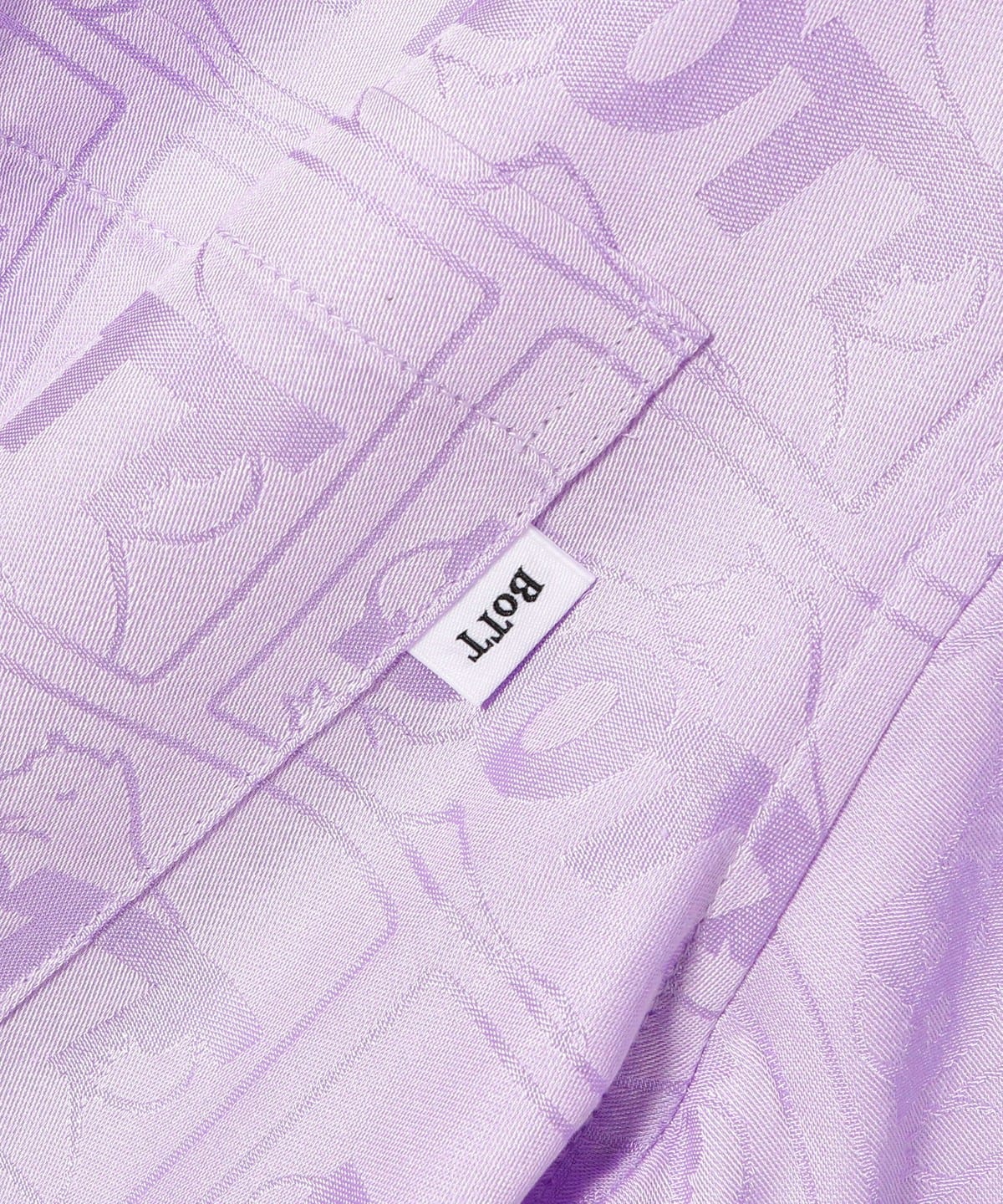 BEAMS T（ビームスT）BoTT / Jacquard Satin S/SL Shirt（シャツ 