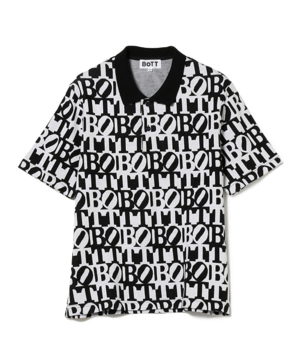 BEAMS T（ビームスT）BoTT / Square Logo Jacquard Polo（シャツ・ブラウス ポロシャツ）通販｜BEAMS