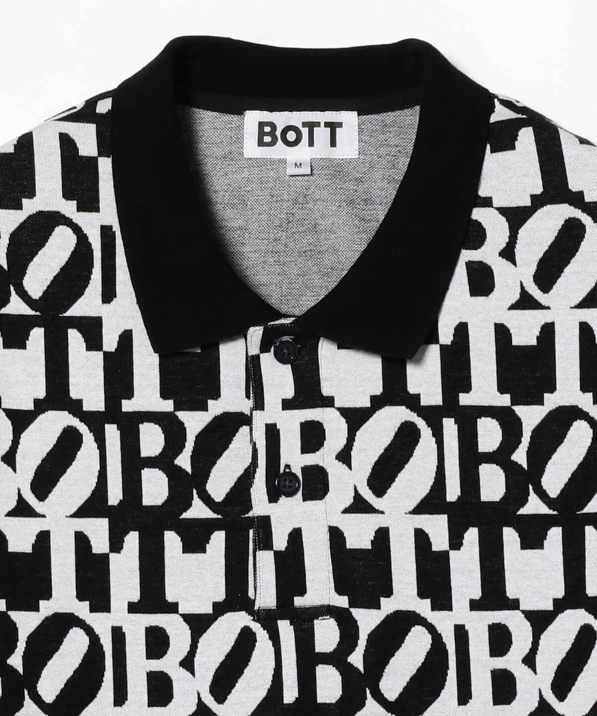 BoTT (ボット)22SS スクエアロゴジャガードポロシャツ bott-