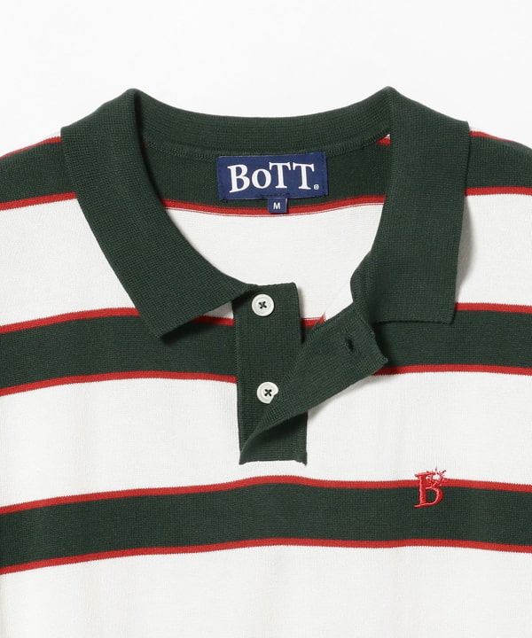 BEAMS T（ビームスT）【アウトレット】BoTT / Border Knit Polo 
