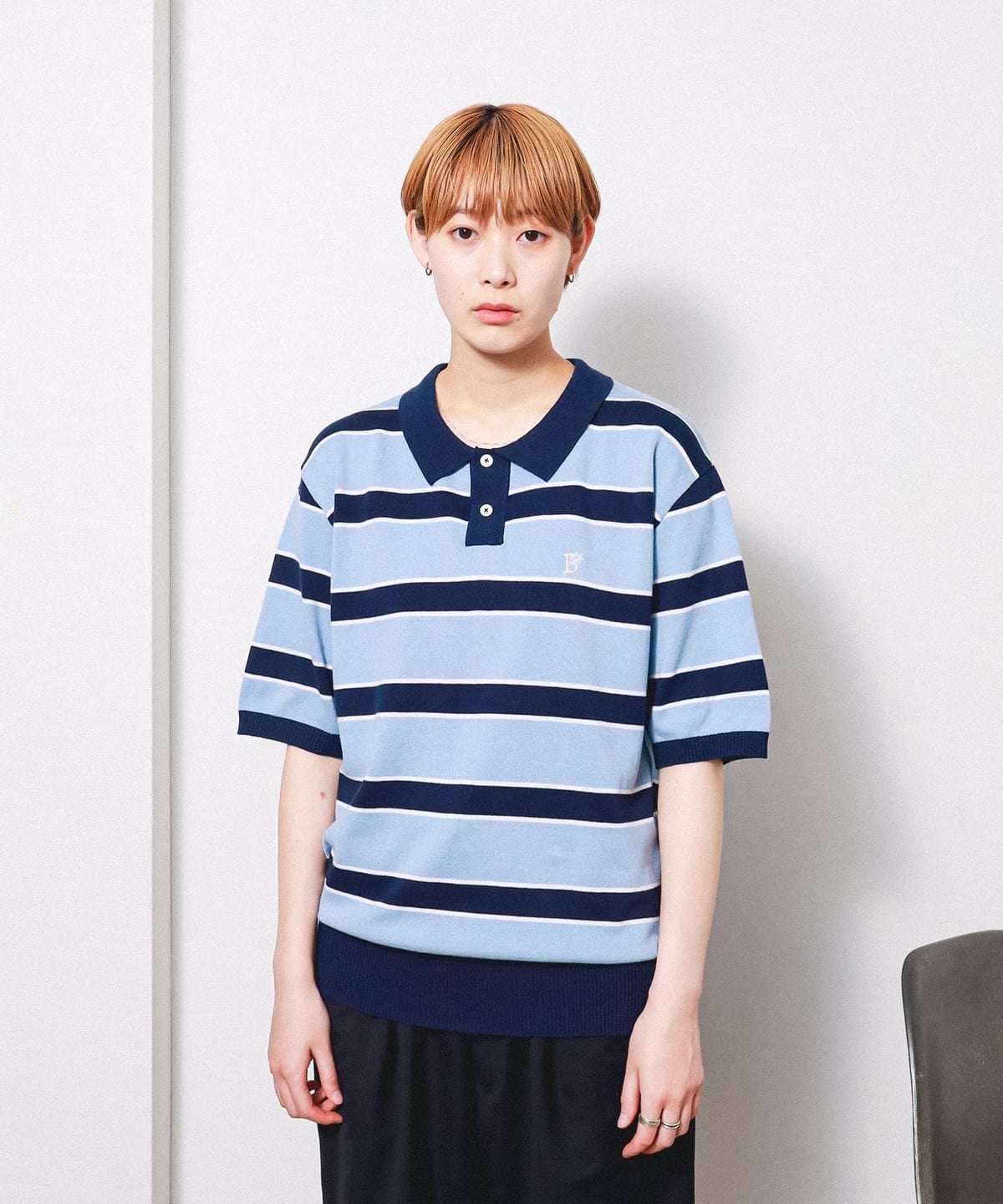 BEAMS T（ビームスT）【アウトレット】BoTT / Border Knit Polo 