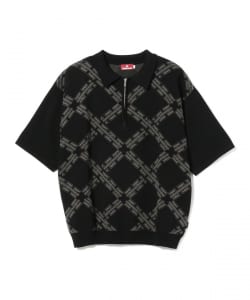 ▲HELLRAZOR / Cotton Knit Polo Shirt