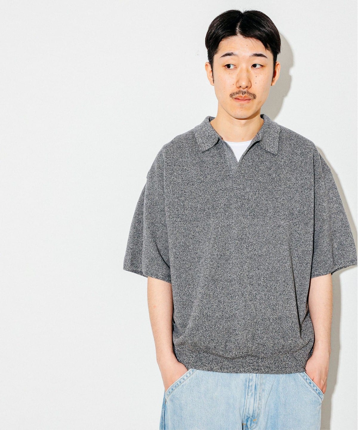 BEAMS T（ビームスT）crepuscule / Light Moss Stitch Polo（シャツ・ブラウス ポロシャツ）通販｜BEAMS