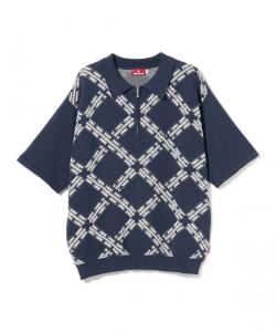 ▲HELLRAZOR / H CHAIN POLO KNIT