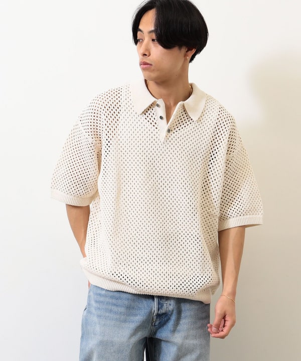 BEAMS T（ビームスT）crepuscule × BEAMS T / Knit Polo（シャツ ...