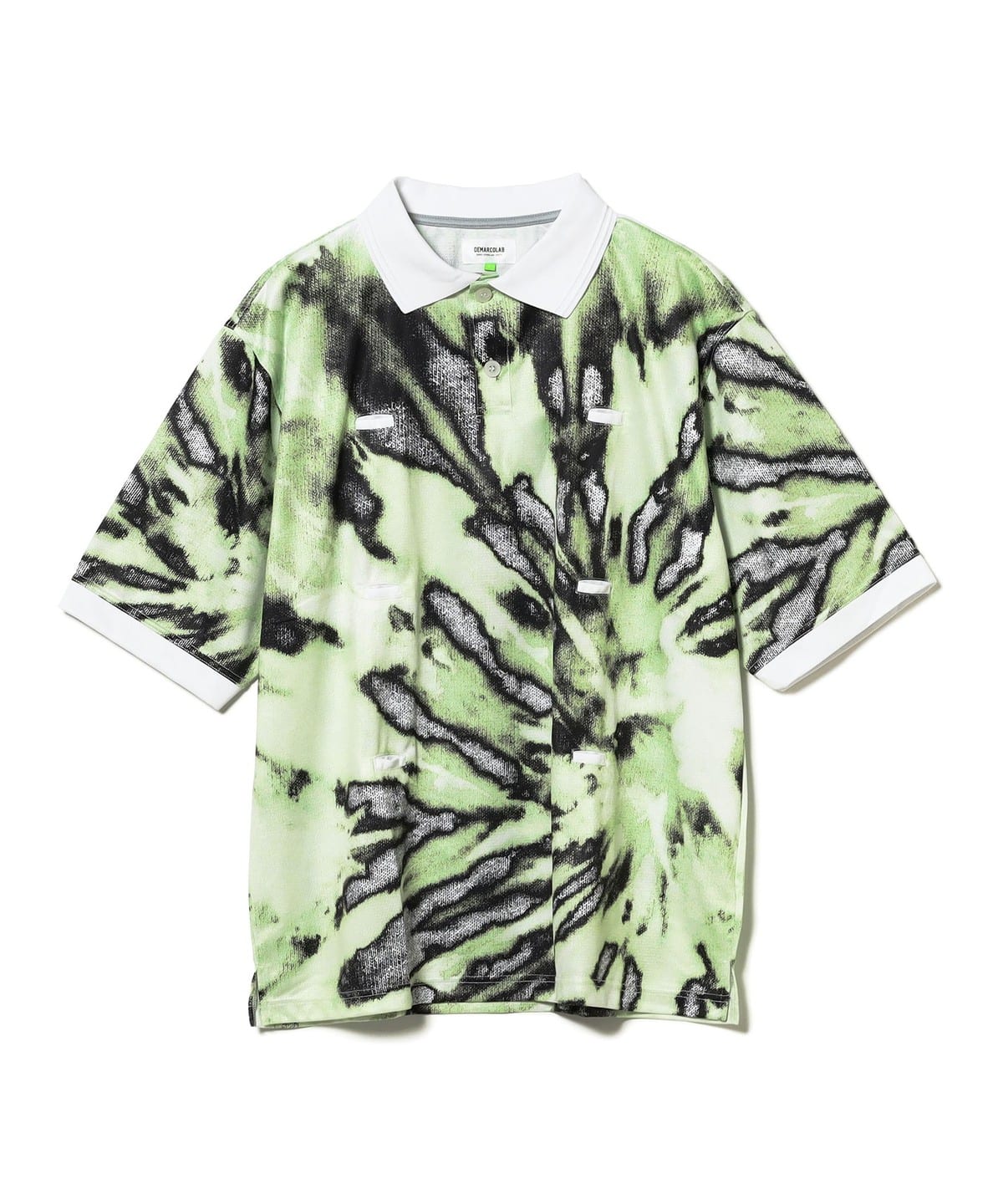 DeMarcoLab / PS-DYE KUN S/S POLO シャツ・ブラウス MEN LIME XL DeMarcoLab / PS-DYE KUN S/S POLO シャツ・ブラウス MEN LIME XL