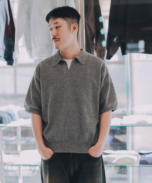 BEAMS T(ビームスT)crepuscule / Moss Stitch Polo(シャツ BEAMS T(ビームスT)crepuscule / Moss Stitch Polo(シャツ