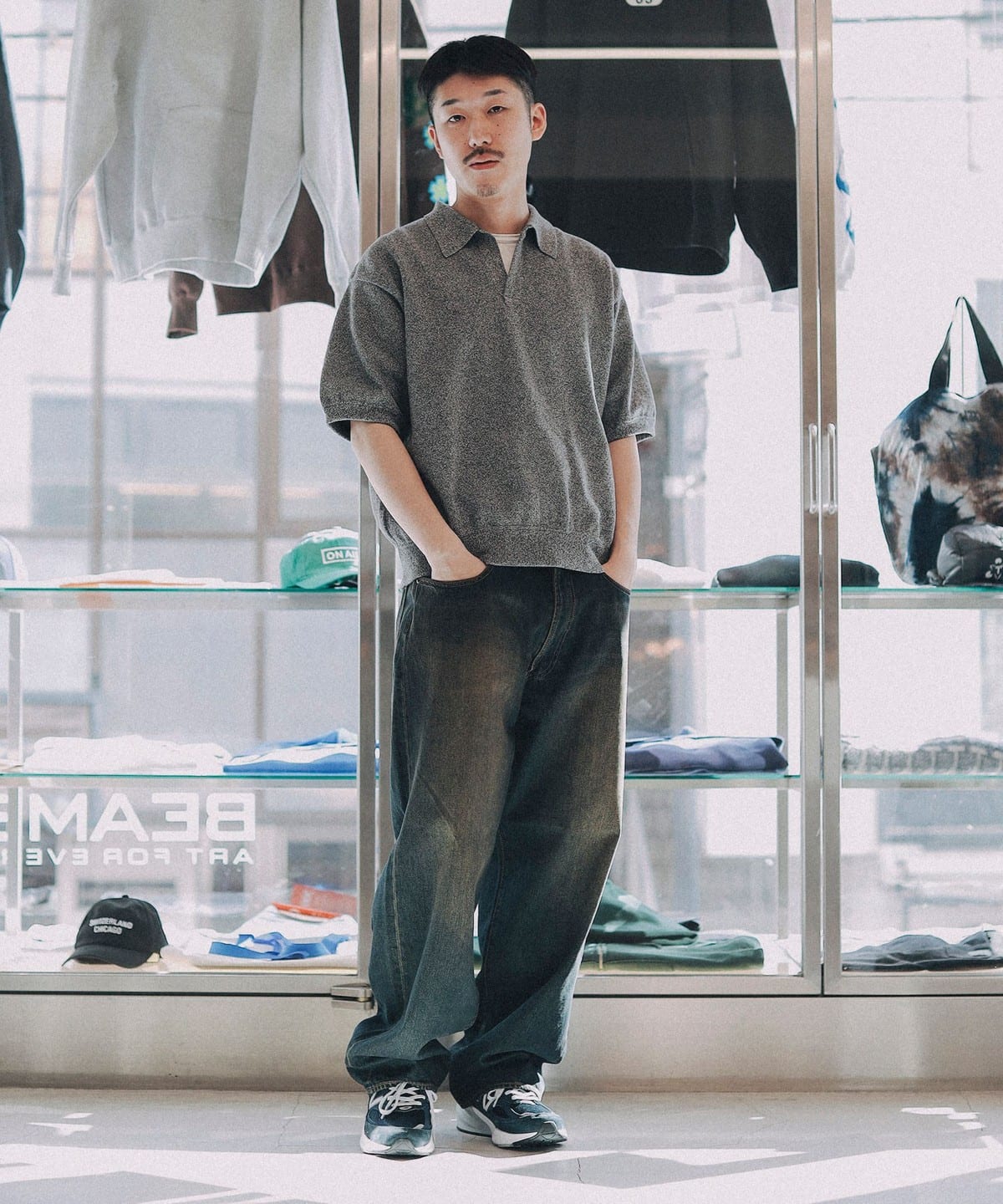 BEAMS T(ビームスT)crepuscule / Moss Stitch Polo(シャツ BEAMS T(ビームスT)crepuscule / Moss Stitch Polo(シャツ