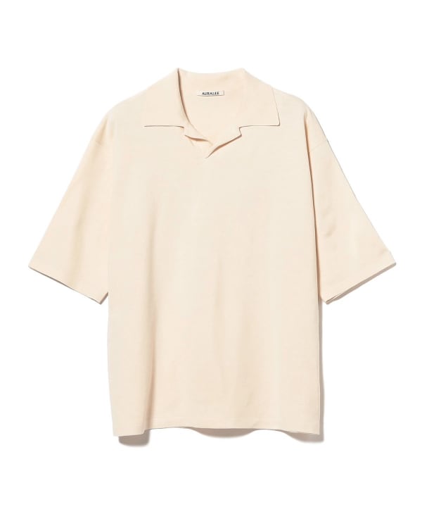 BEAMS T（ビームスT）AURALEE / HIGH GAUGE TUSSAH SILK KNIT SKIPPER