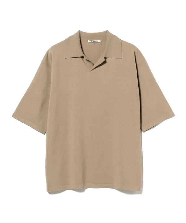 BEAMS T (BEAMS T) AURALEE / HIGH GAUGE TUSS AH SILK KNIT SKIPPER
