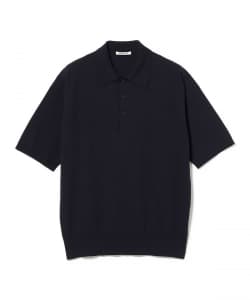 AURALEE / GIZA HIGH GAUGE KNIT POLO