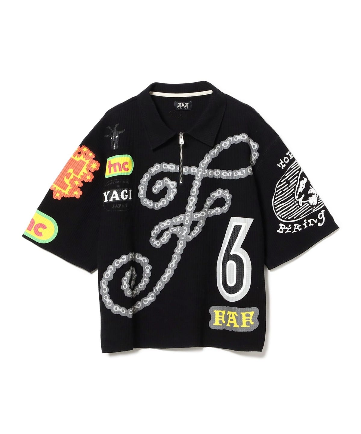 BEAMS T（ビームスT）FAF（Fake As Flowers）/ Thermal Zip Up Polo