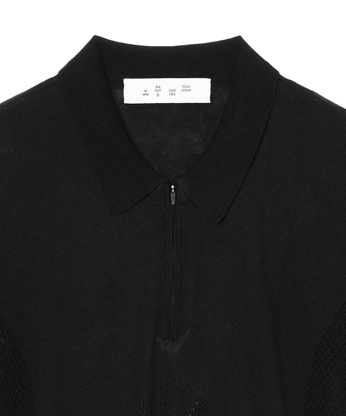 BEAMS T（ビームスT）BAL / VENTILATION MESH KNIT ZIP POLO SS 