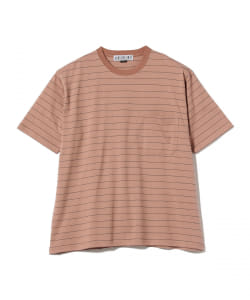 ▲BAL / MICRO STRIPE CREW NECK TEE