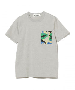 【アウトレット】ALOYE / Geometic Pattern Short Sleeve T-shirt