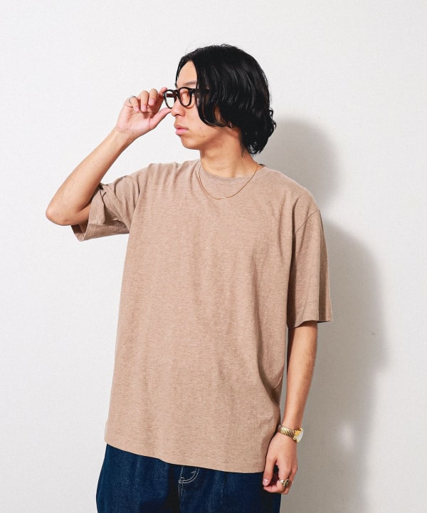 BEAMS T（ビームスT）AURALEE / HARD TWIST COTTON CASHMERE TEE（T