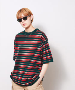 F-LAGSTUF-F / BORDER KNIT SHORT SLEEVE TEE