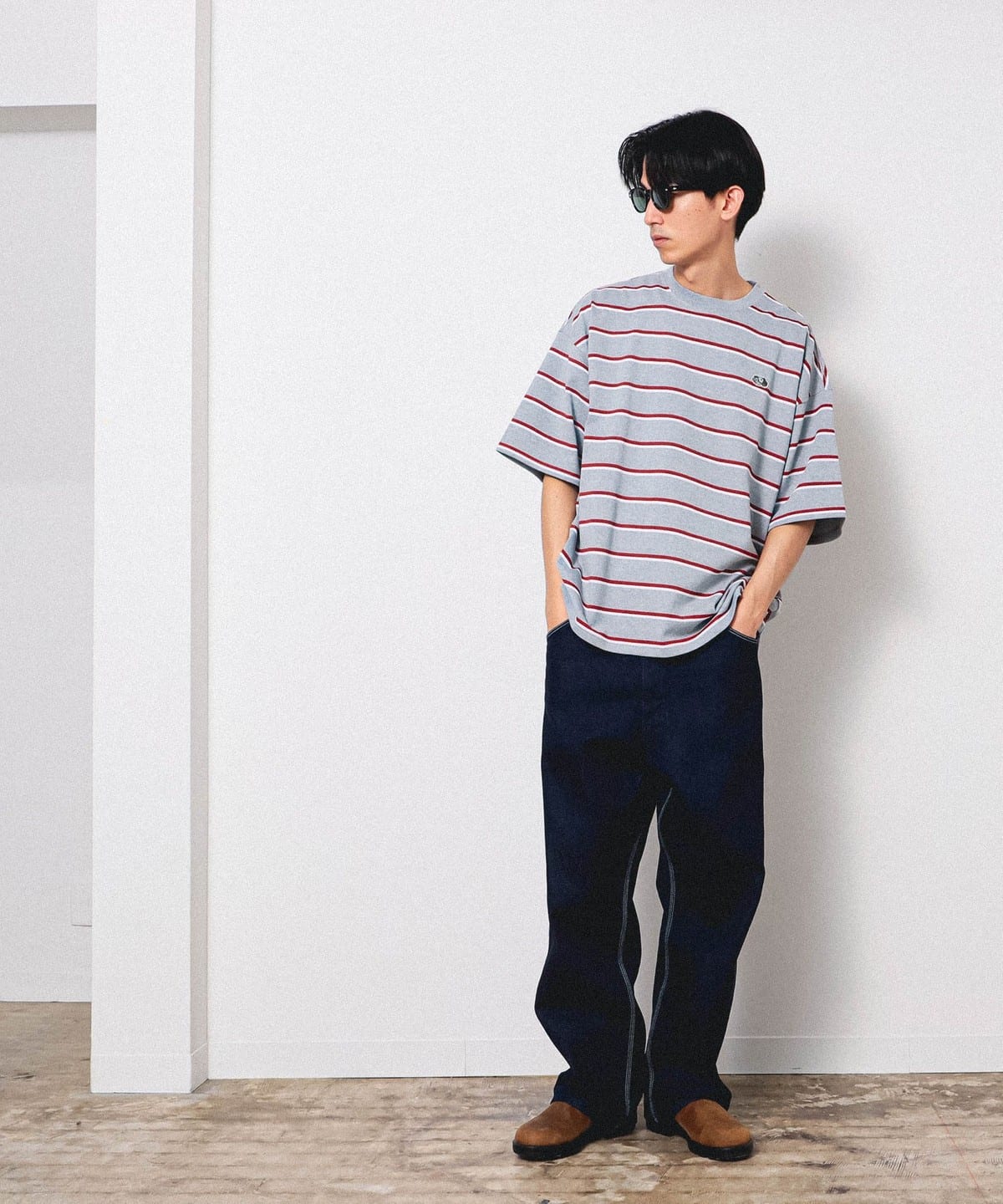 BEAMS（ビームス）FRUIT OF THE LOOM / Retro Border T-shirt（Tシャツ