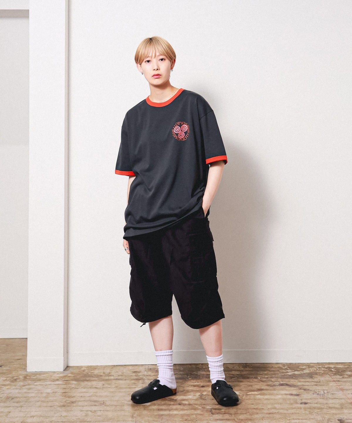 BEAMS T（ビームスT）【アウトレット】SAYHELLO / Jan Trim Tシャツ（T