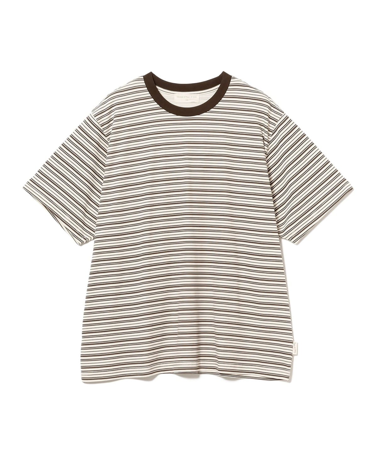 Museum of Peace & Quiet ミュージアム オブ ピース アンド クワイエット / Wordmark Striped T-Shirt Tシャツ・カットソー MEN BROWN M Museum of Peace & Quiet ミュージアム オブ ピース アンド クワイエット / Wordmark Striped T-Shirt Tシャツ・カットソー MEN BROWN M
