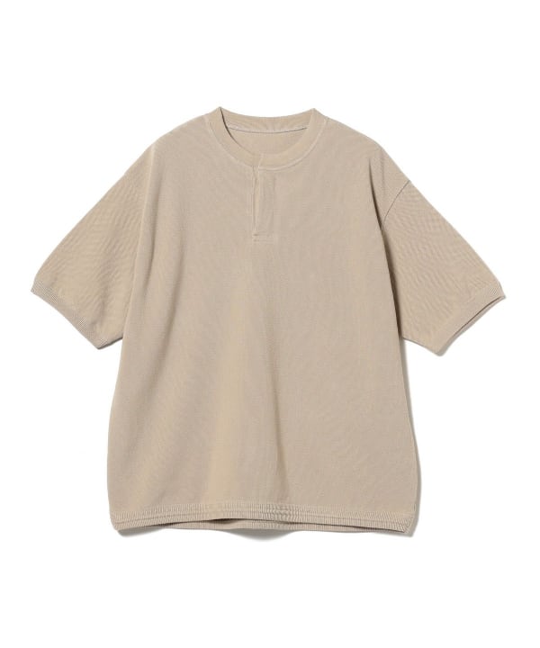 BEAMS T（ビームスT）crepuscule × BEAMS T / Crewneck Button Short ...