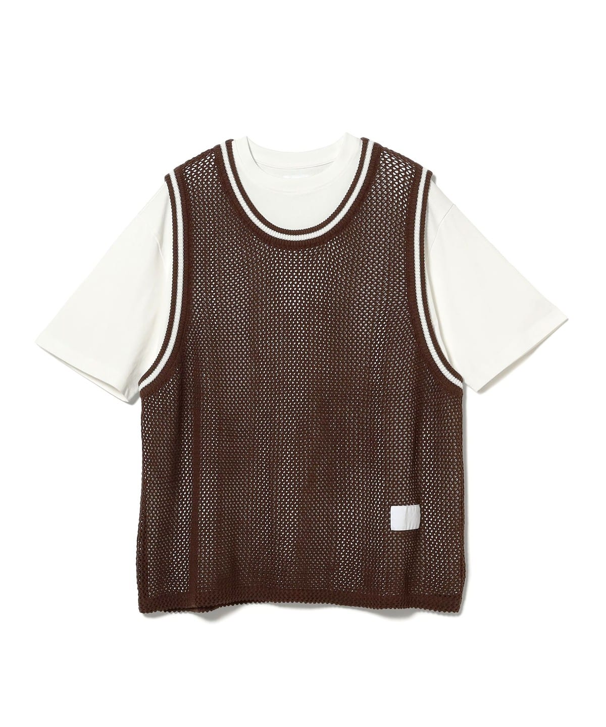 DeMarcoLab / KNIT BB TOP Tシャツ・カットソー MEN BROWN M DeMarcoLab / KNIT BB TOP Tシャツ・カットソー MEN BROWN M