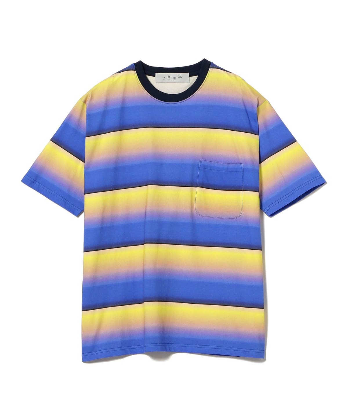 BAL バル / GRADIENT STRIPE CREW NECK TEE Tシャツ・カットソー MEN BLUE XL BAL バル / GRADIENT STRIPE CREW NECK TEE Tシャツ・カットソー MEN BLUE XL