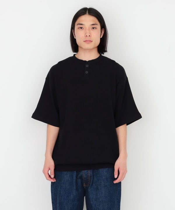 BEAMS T（ビームスT）【SPECIAL PRICE】ワッフル ヘンリーネック