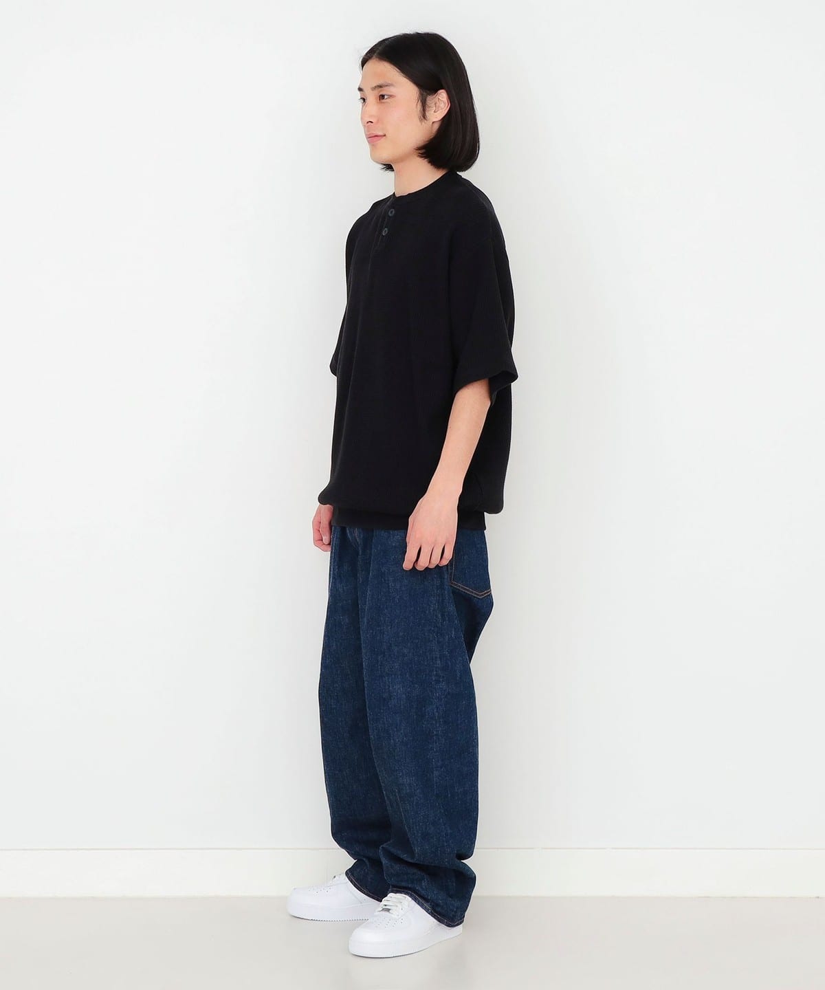 BEAMS T（ビームスT）【SPECIAL PRICE】ワッフル ヘンリーネック