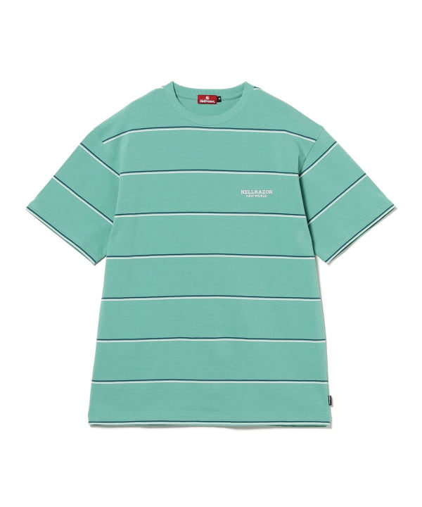 BEAMS T（ビームスT）HELLRAZOR / BLOCK LOGO PIN STRIPED SHIRT