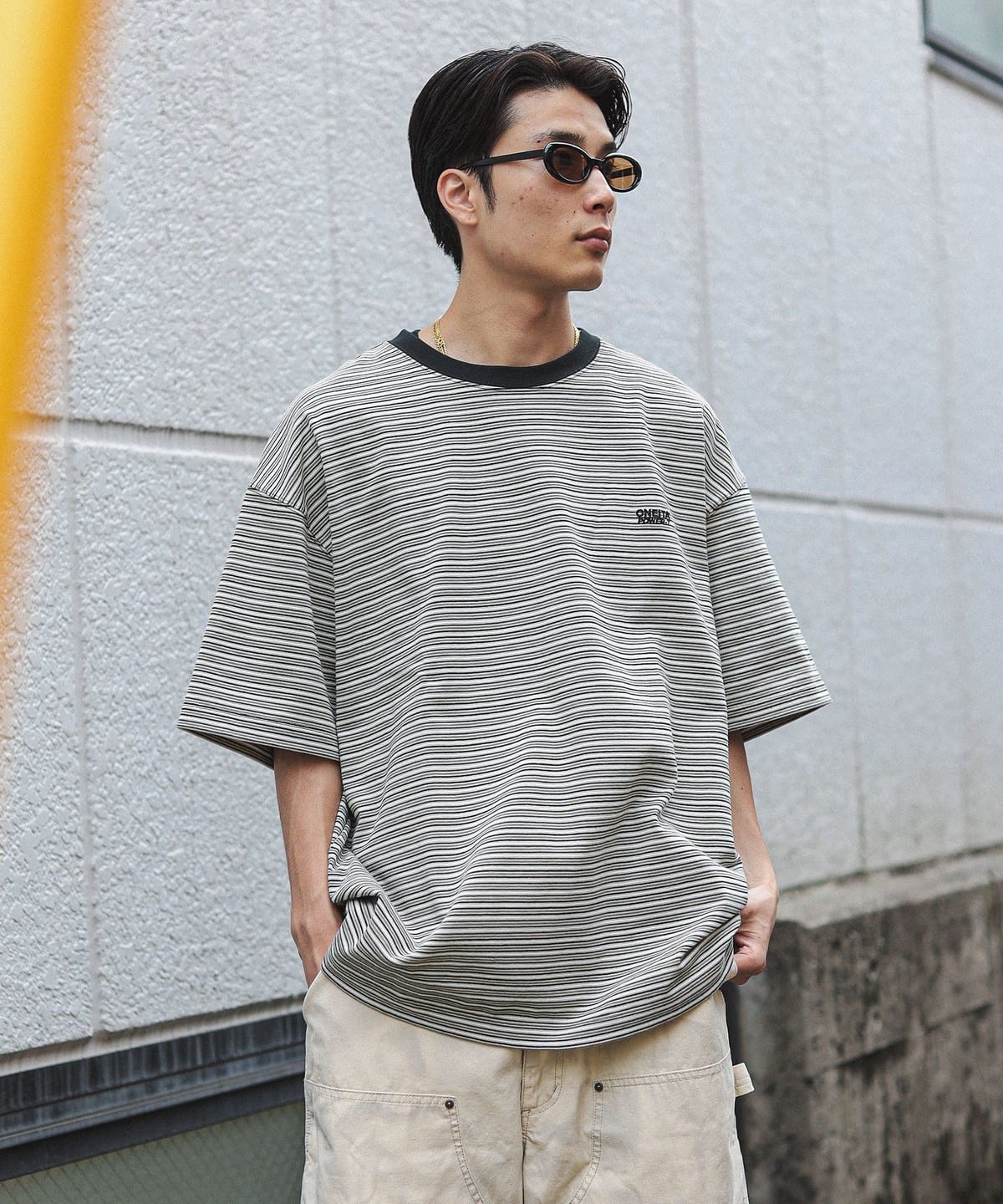 BEAMS BEAMS / Border T 恤 25SS（T 恤、剪裁ONEITA缝制 T 恤