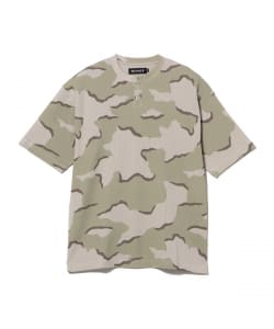 Camo Waffle Henley Neck T-shirt