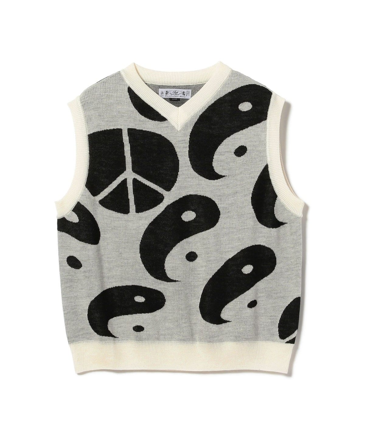 bal original /ベスト/JACQUARD RAMIE VEST - daterightstuff.com